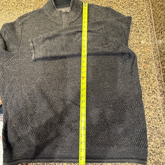 Tommy Bahama Charcoal Zip-Up Sweater - Picture 11 of 12